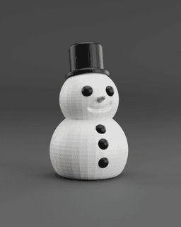 Mini Snowman **Support Free, Easy Print** AMS File Included 3d model