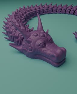 Articulated Spiky Dragon 3d model