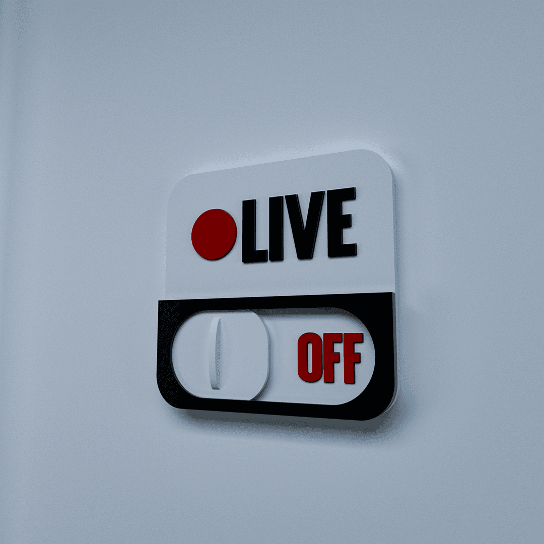 LIVE DOOR PLATE - ON AND OFF 3d model