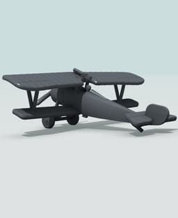 1:144 Nieuport 24bis (Foster-mounted Lewis) 3d model