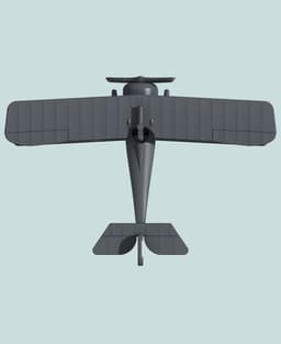 1:144 Nieuport 24bis (Foster-mounted Lewis) 3d model