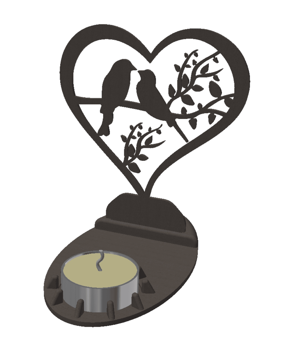 Candle Holder Decoration 3d model