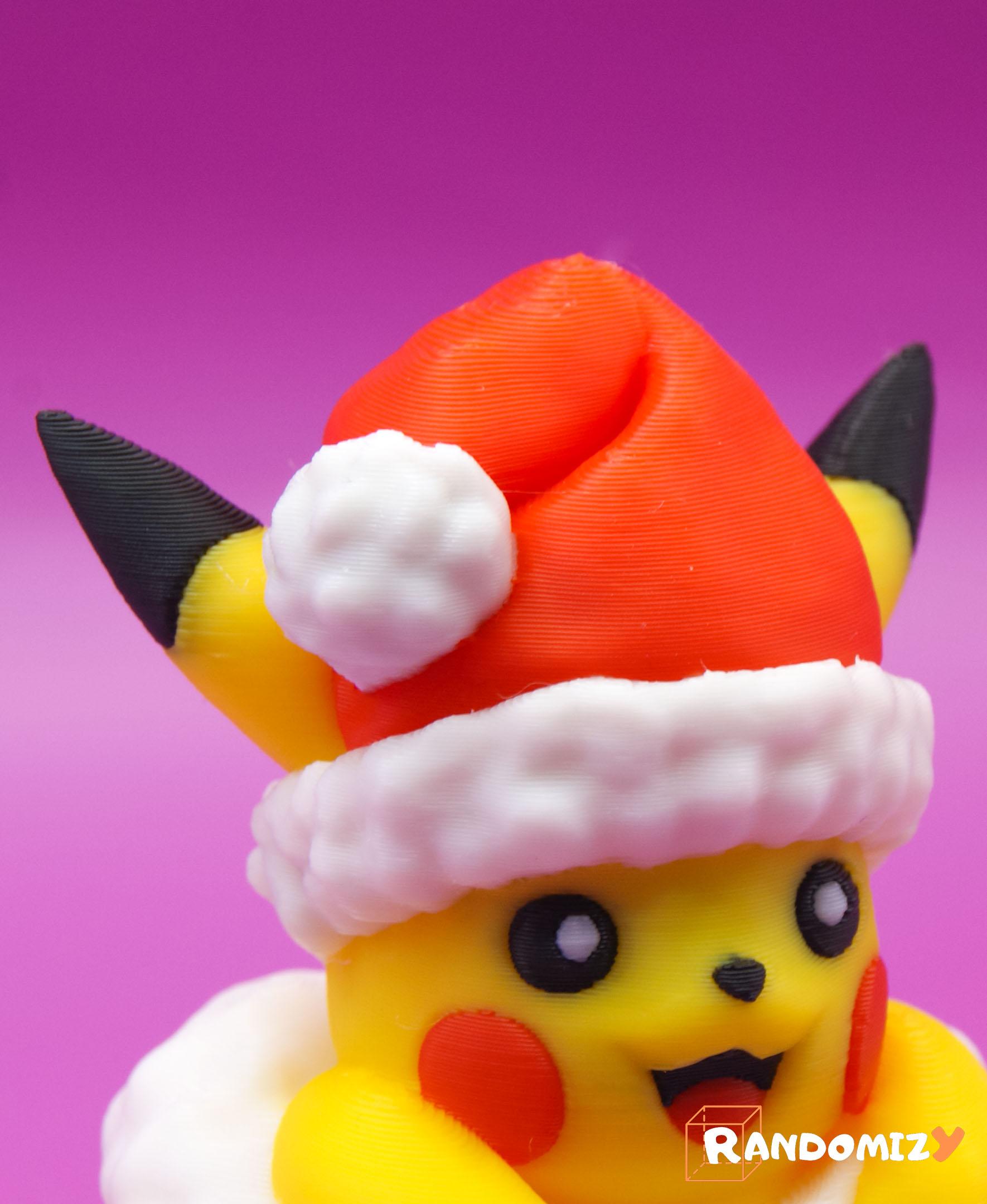 Pikachu in a Christmas Sock_Pose 2 (Decorated Sock)(Fanart) 3d model