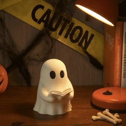 KARL - THE READING GHOST / GHOST WITH BOOK 3d model