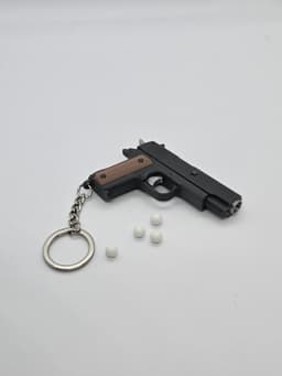 M1911 Pistol Keychain — Functional Blaster Toy 3d model
