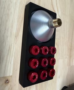 Gridfinity Hornady Premium Funnel Set Tray 3d model