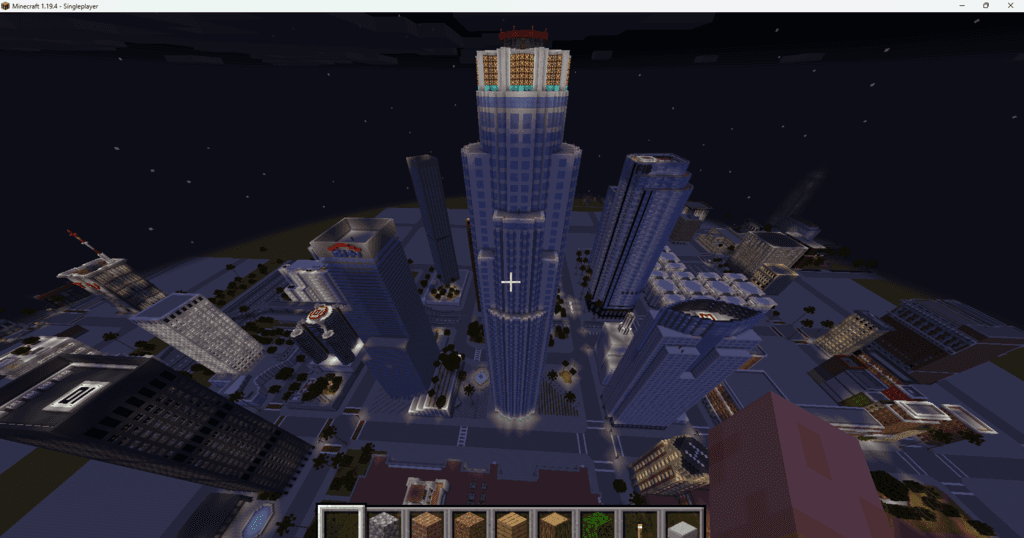 Minecraft Downtown City Tower I 3d model