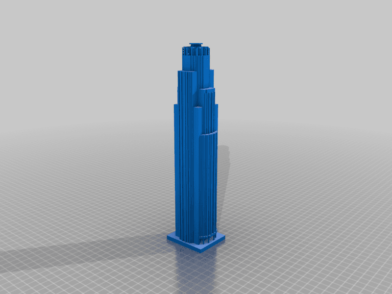 Minecraft Downtown City Tower I 3d model