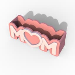 Mom Frame Planter, Heart Shape Frame, Mother’s Day Photo Planter, Happy Mother’s Day Gift, I Love Mo 3d model