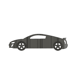 r8 2020 3D Car Flip Art Desk Display 3d model