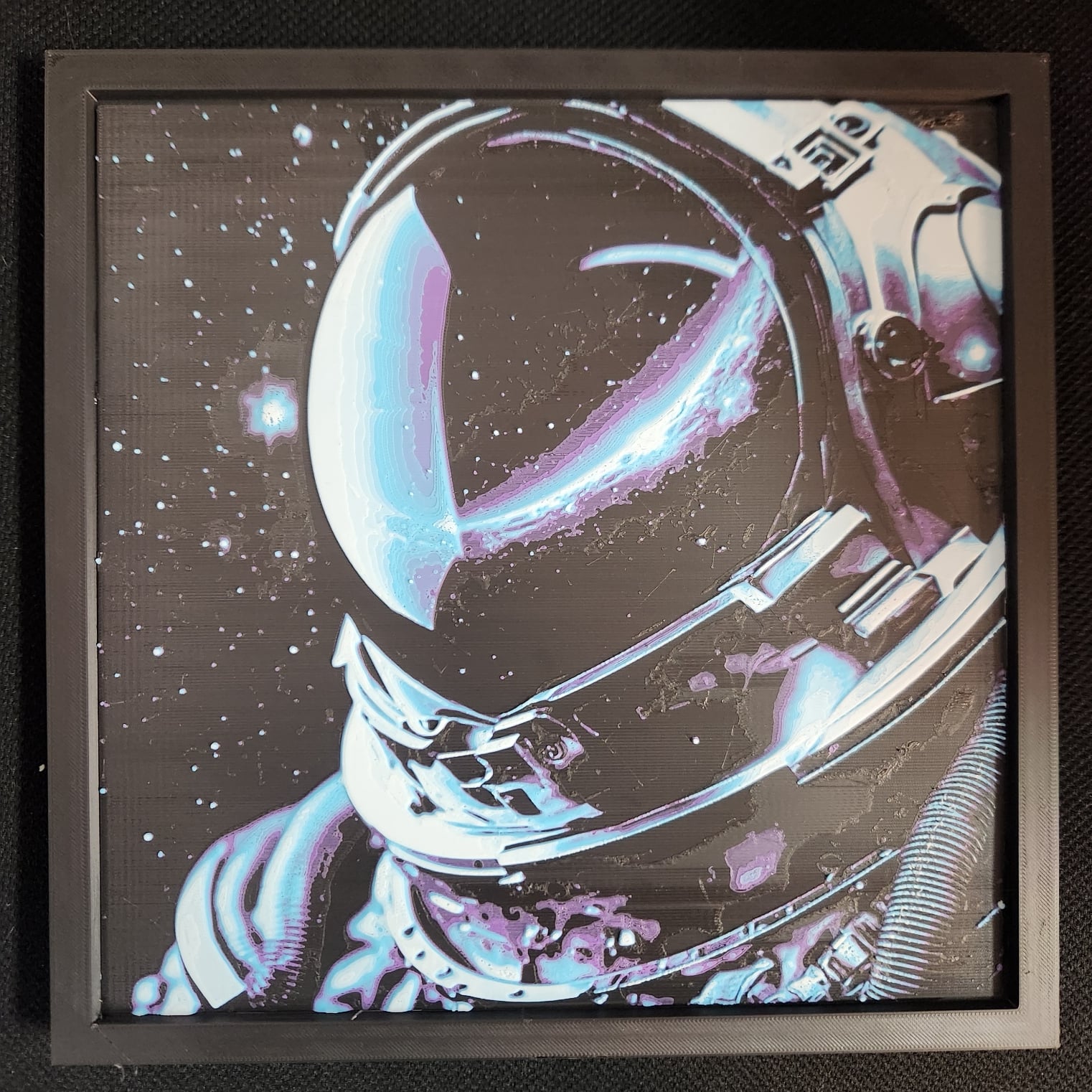 3D Printed Painting - Astronaut 3d model