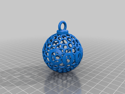 Personalised Voronoi Sphere Christmas Bauble Decoration 3d model