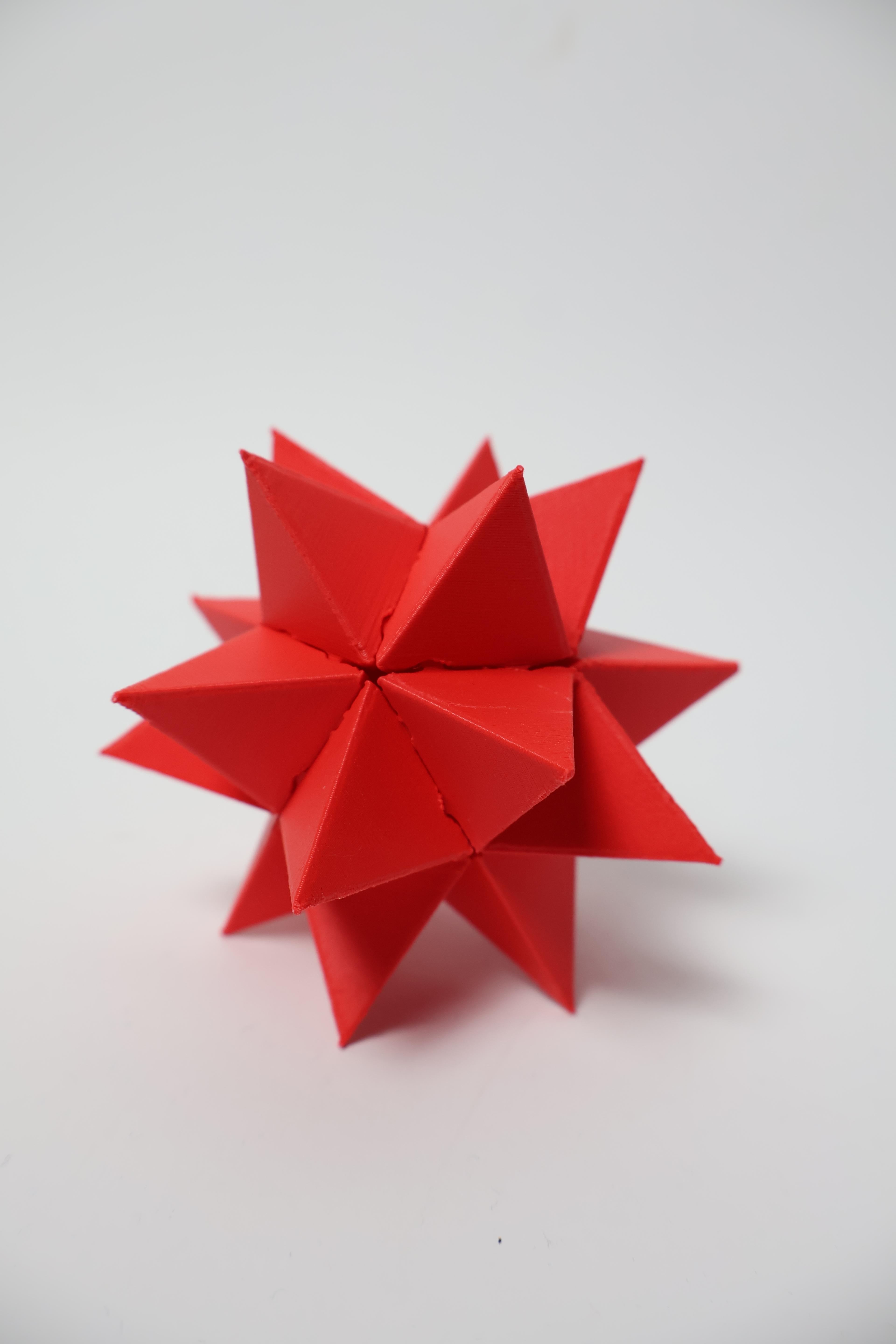 Unwrapped Icosaeder Star Small 3d model