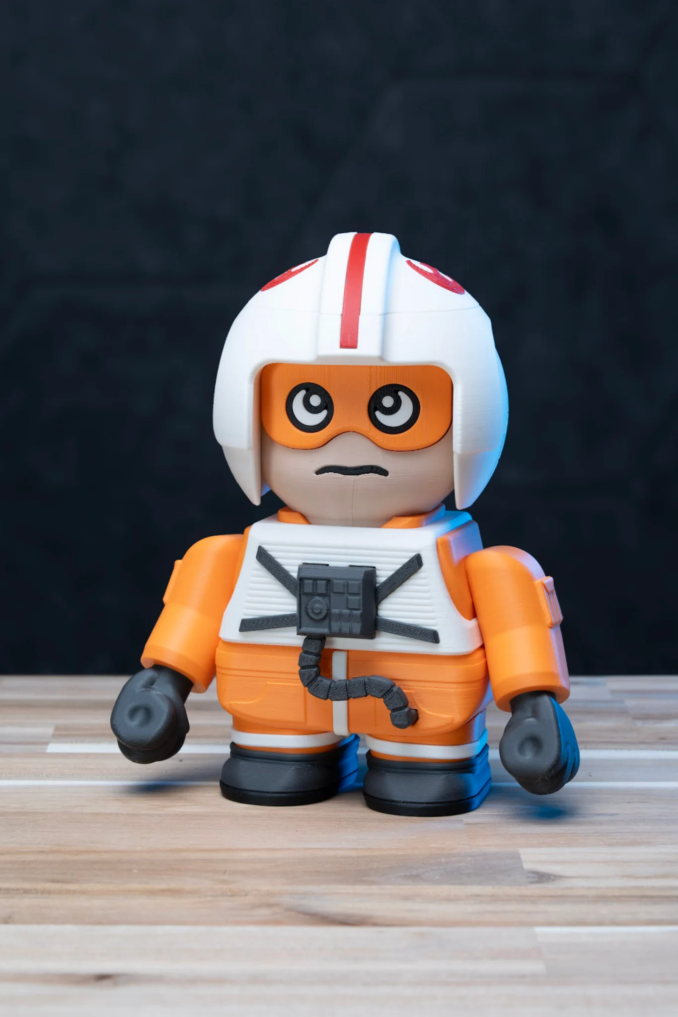 Chunky Rebel Pilot - Star Wars Kit | No Supports, No AMS, No Glue 3d model