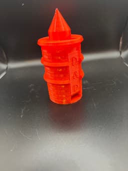 tall dice tower 3d model