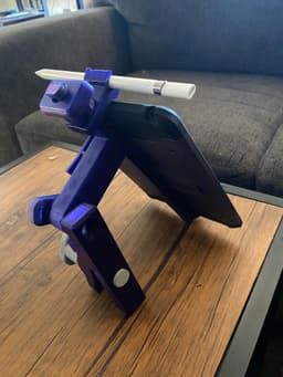 iPad mini yoke mount C152_172, height adjustable 3d model