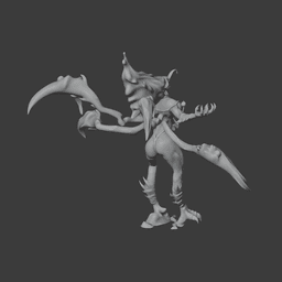 Andariel Diablo 4 Figurine 3d model