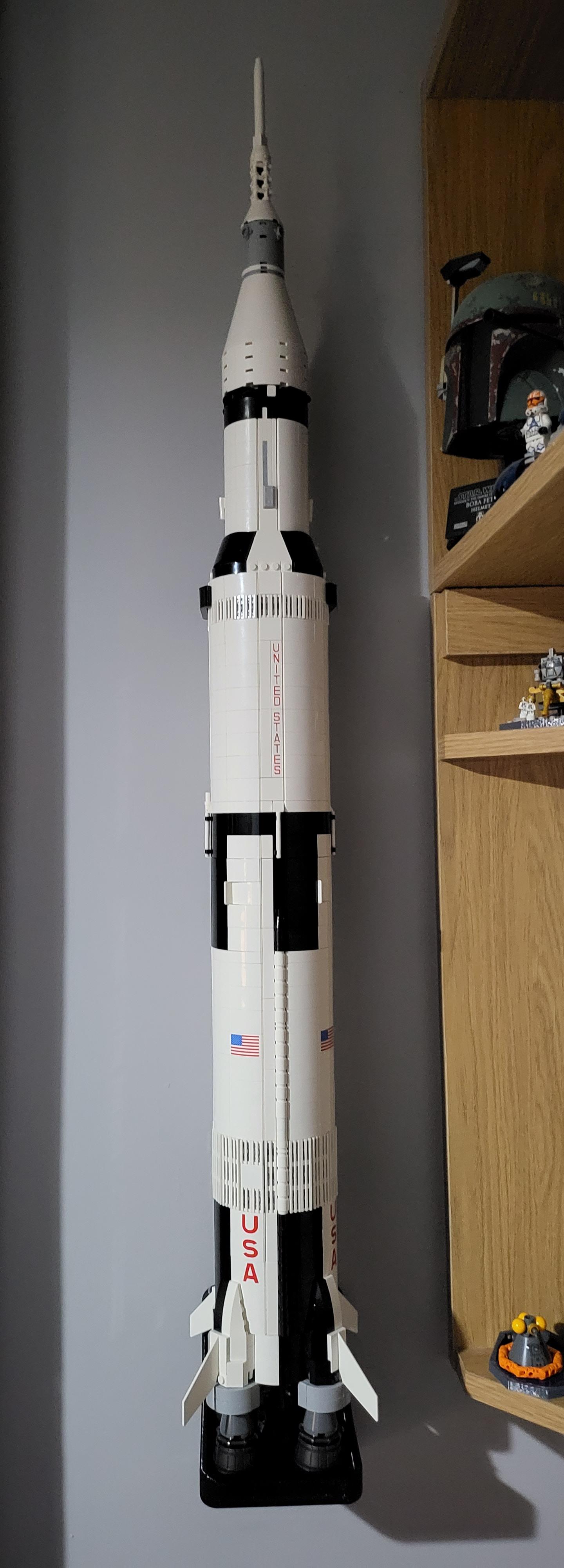  Lego 92176 Saturn V Wall Mount (Vertical)  3d model