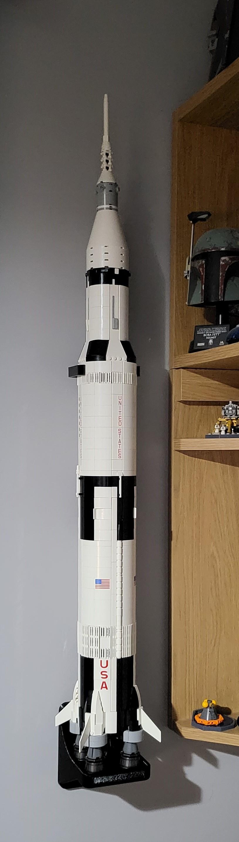  Lego 92176 Saturn V Wall Mount (Vertical)  3d model