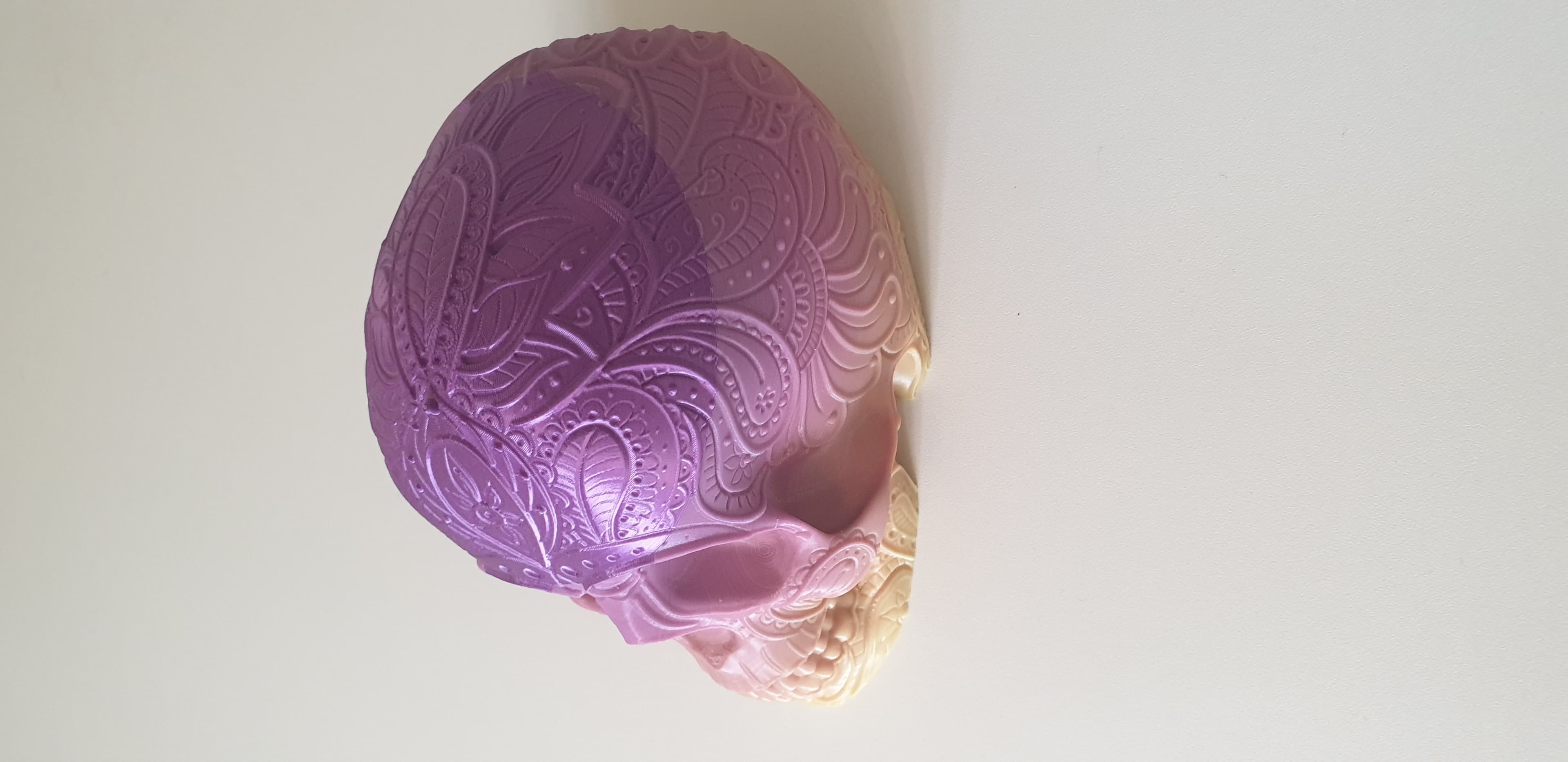 Paisley Skull - Side View