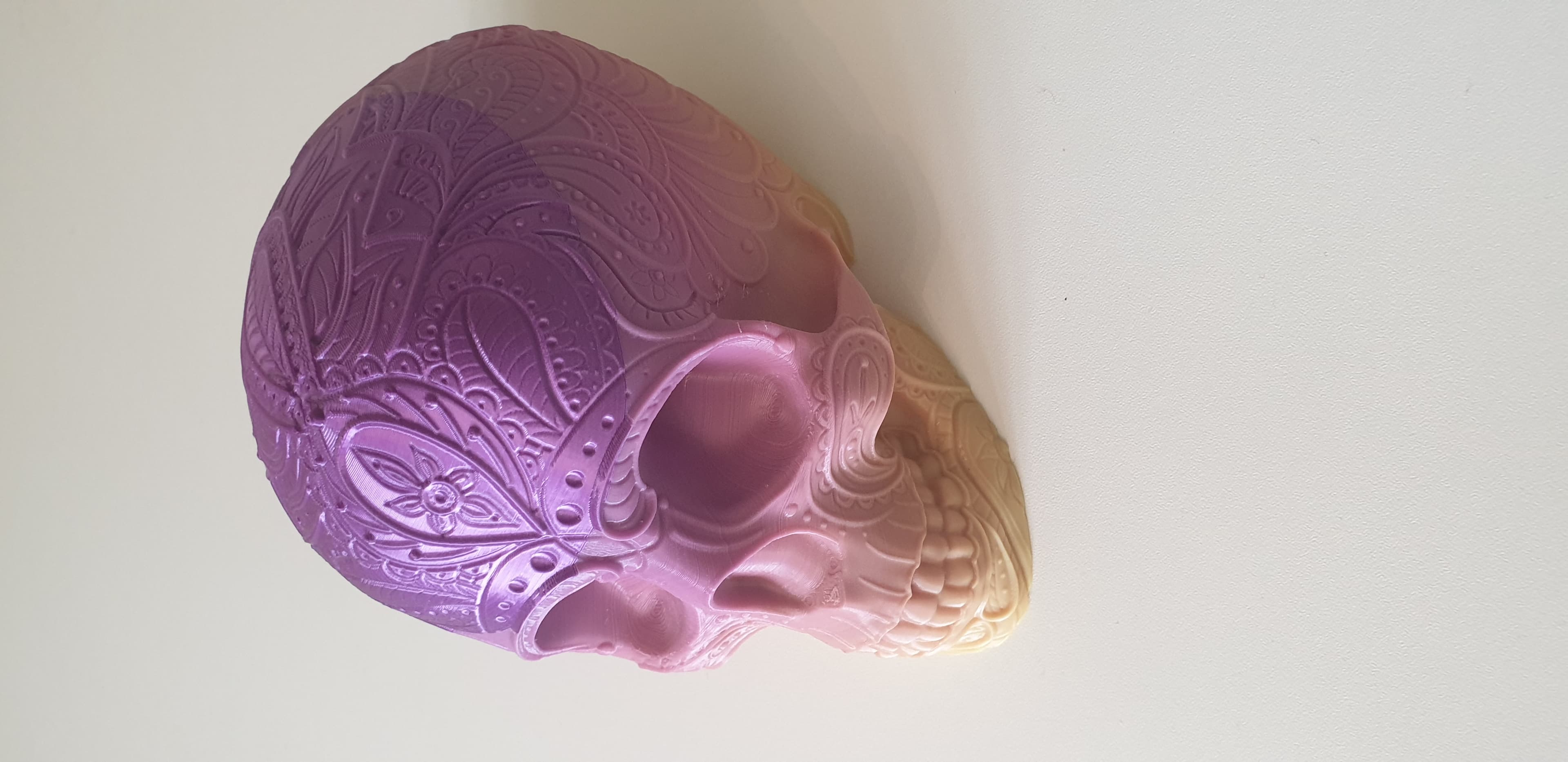 Paisley Skull - 45' View