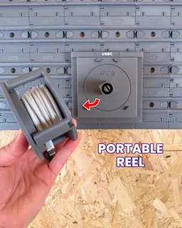 Cable Organiser USBC 2x2 - Cargo Attachment 3d model