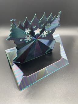 Print Flat Greeting Card or Photo Holder 3d model