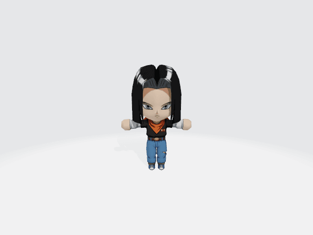 Baby Android 17 3d model