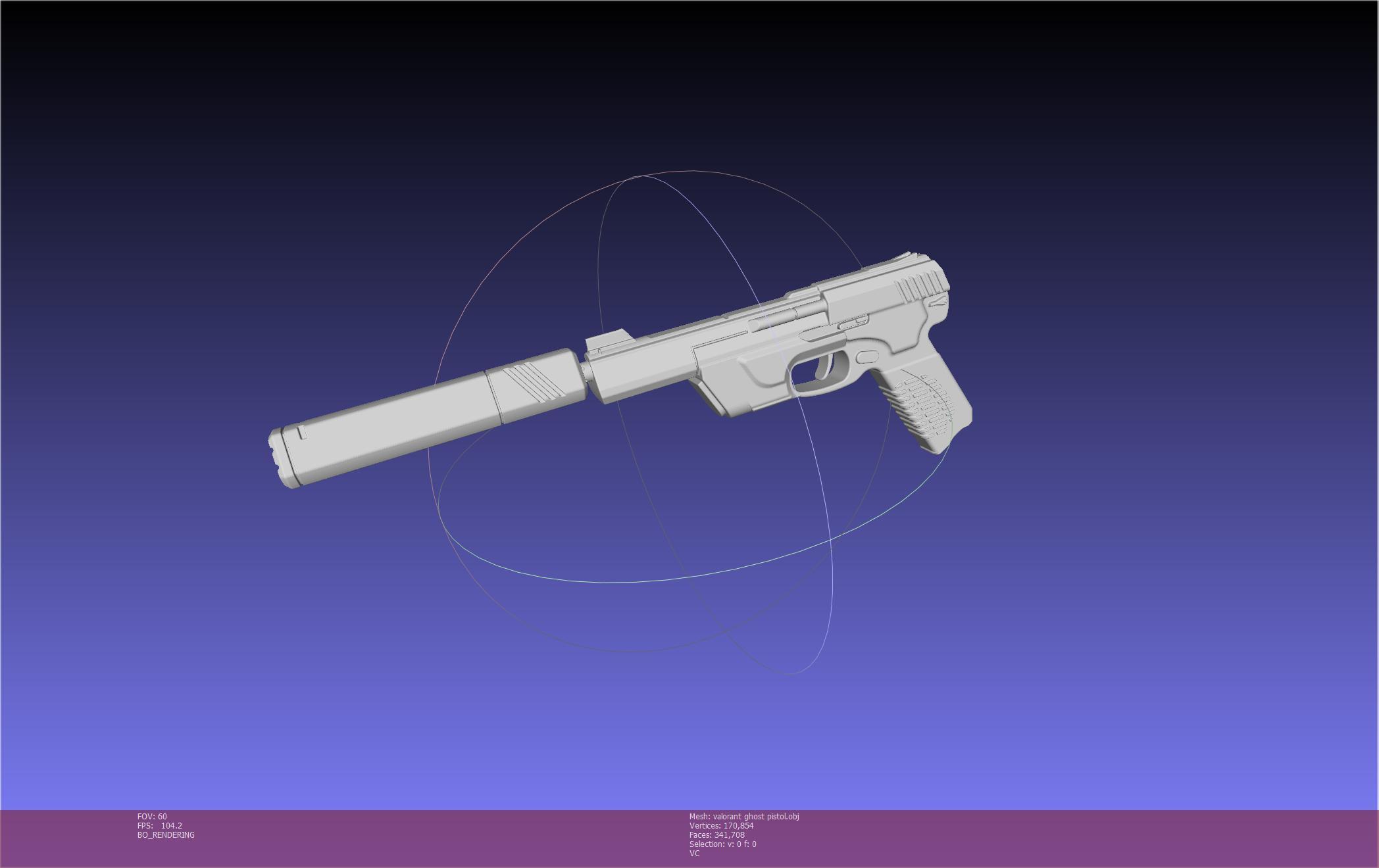 Valorant Ghost Pistol Basic Model 3d model