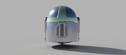 The Crusader: Custom made Mandalorian Helmet STL File (3D Print File) 3d model