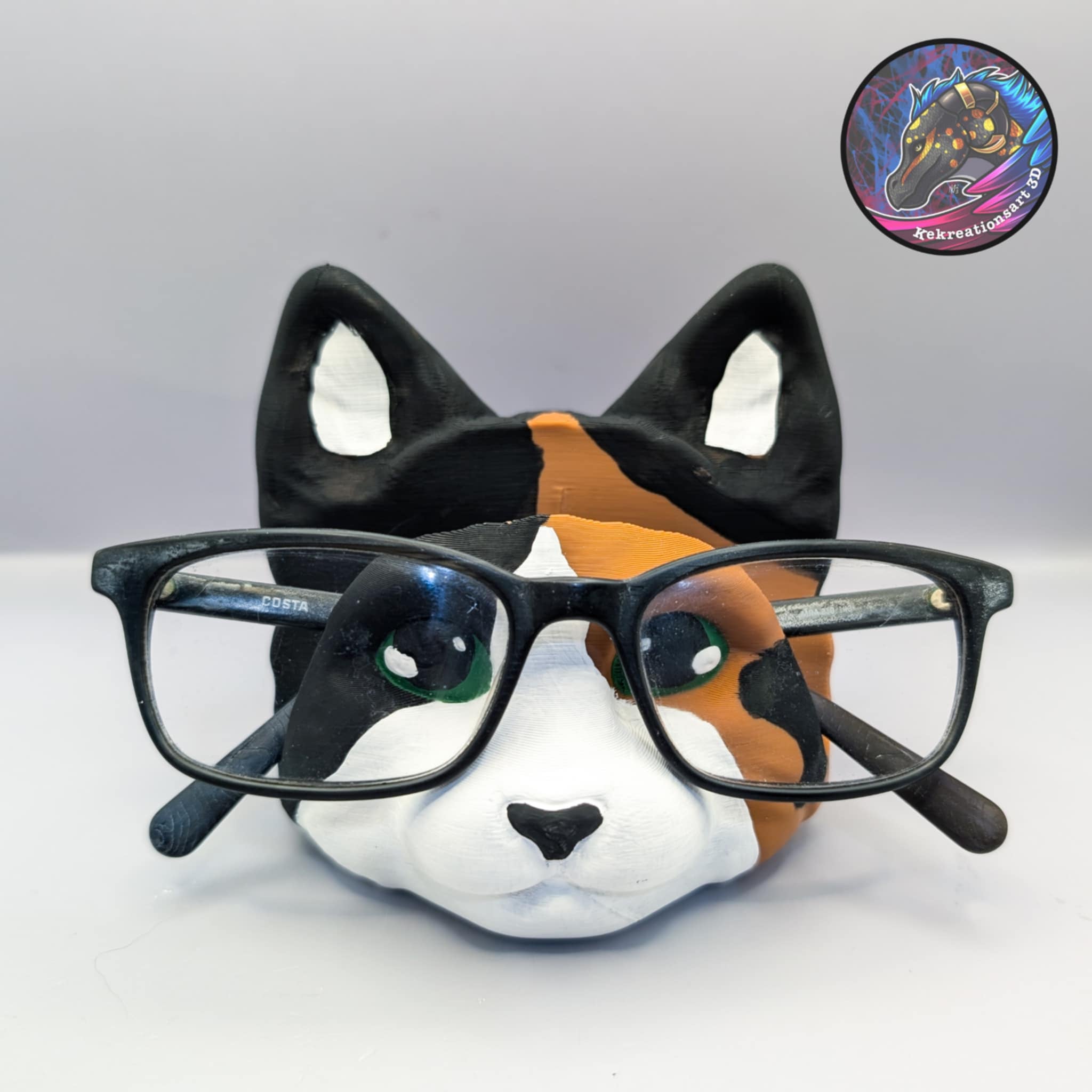 cat glasses holder 3d model