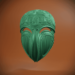 Jewel Beetle Mask/Decor 3d model