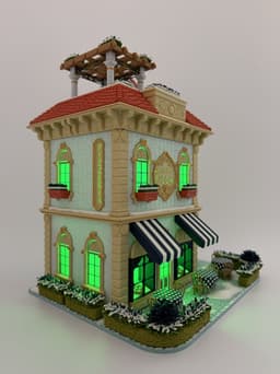Fulv's Pizza Restaurant (Santa's Pizza) 3d model