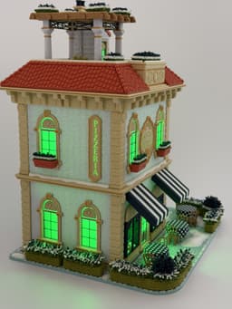 Fulv's Pizza Restaurant (Santa's Pizza) 3d model