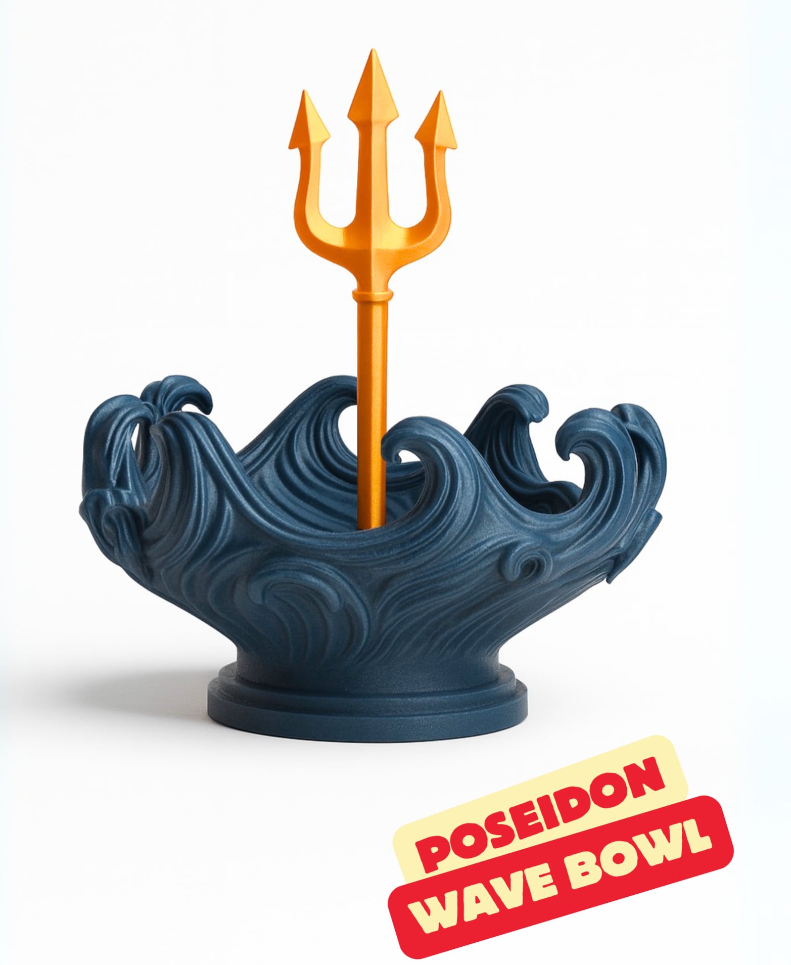 POSEIDON WAVE BOWL - MULTIPURPOSE BOWL / GREEK DECOR / HOMEDECOR 3d model