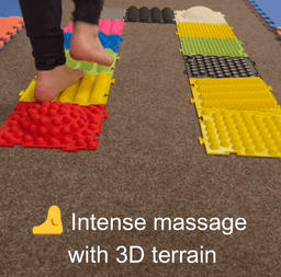 Massage Puzzle Mat - acupressure spikes 240x240 mm 3d model