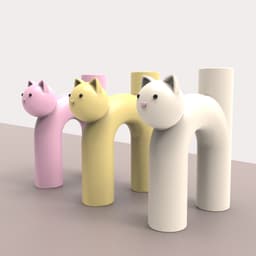 cute_cat_vase.stl 3d model