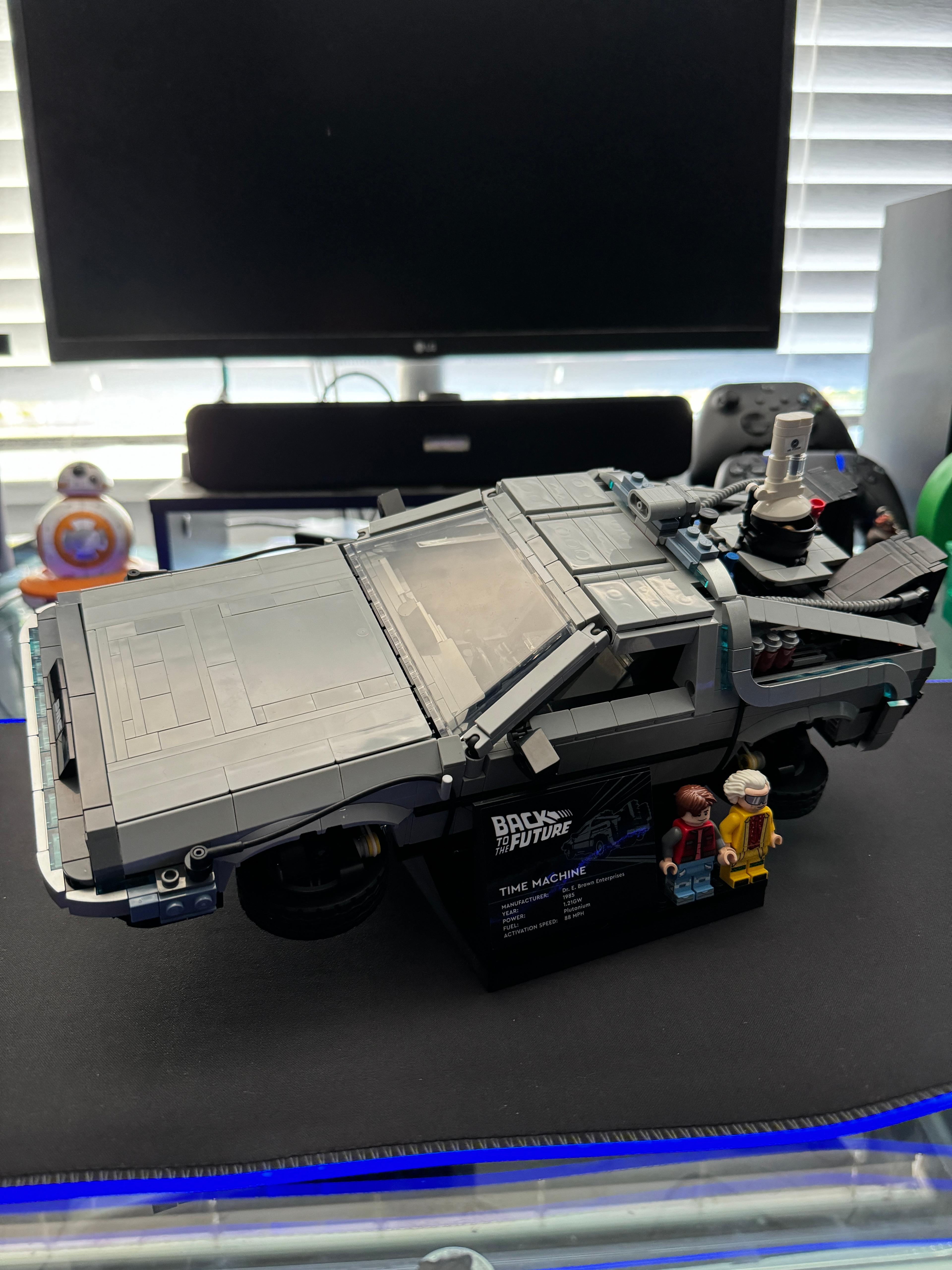 Back to the Future Lego Delorean Stand 3d model