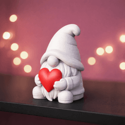 Gnome I Love You Set | 3 pcs Valentine Gift Decoration | Festive Love Holiday Decor 3d model