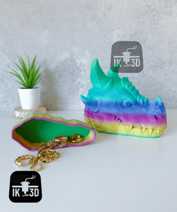 Dragon Glasses Holder / Phone Holder/ Jewelry Tray / 3MF Included / No Supports 3d model