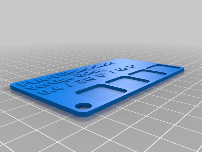 PLA Fillamentum Vertigo Galaxy Karte 3d model