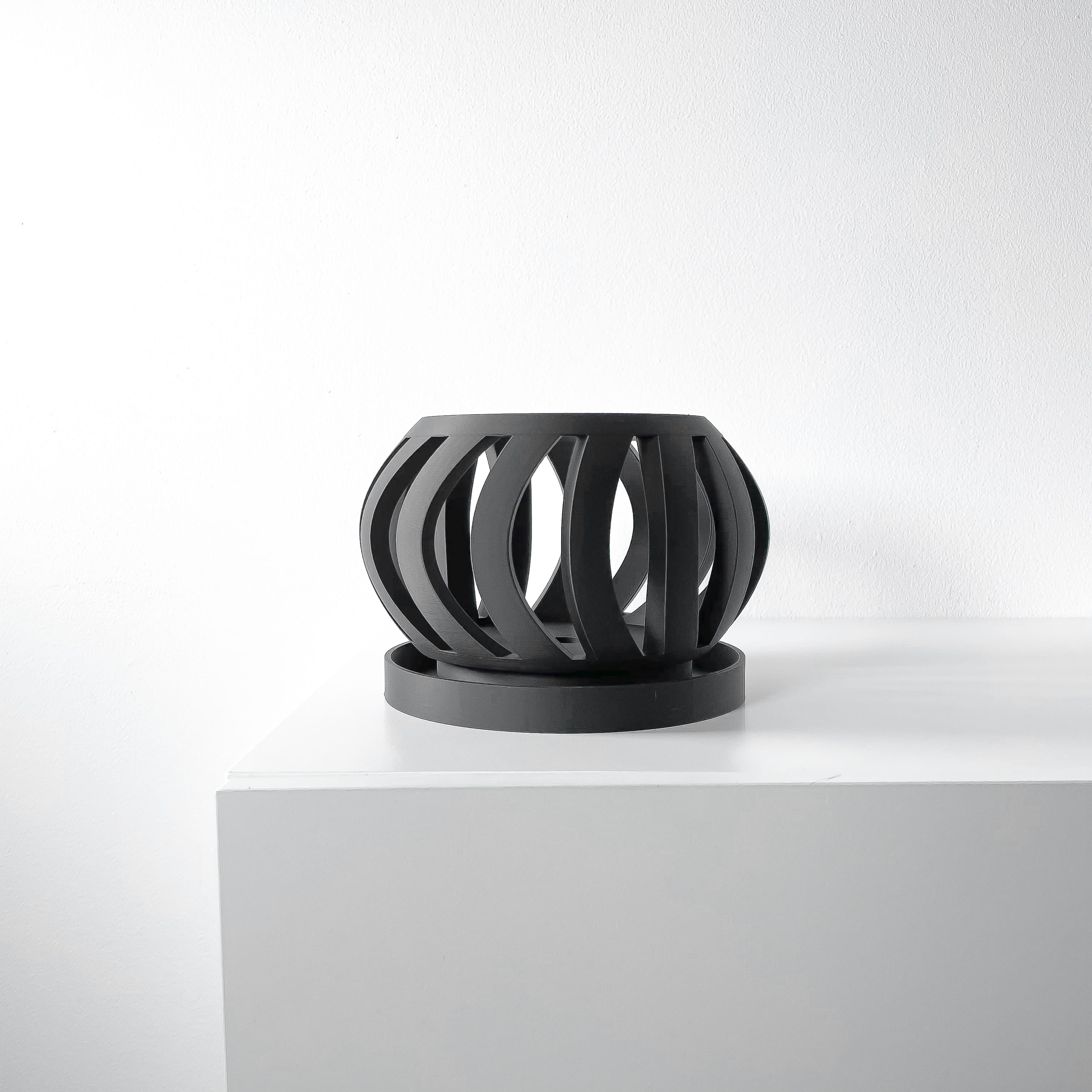 The Oryx Orchid Planter Pot with Drainage Tray | Modern and Unique Home Decor 3d model