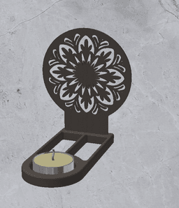 Candle Holder Decoration 3d model