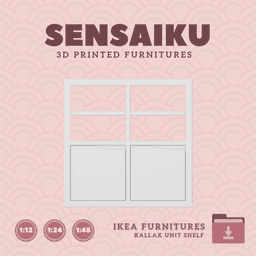 Miniature Replica 01. KALLAX Shelf Unit V10 for Miniature Dollhouse IKEA 3d model