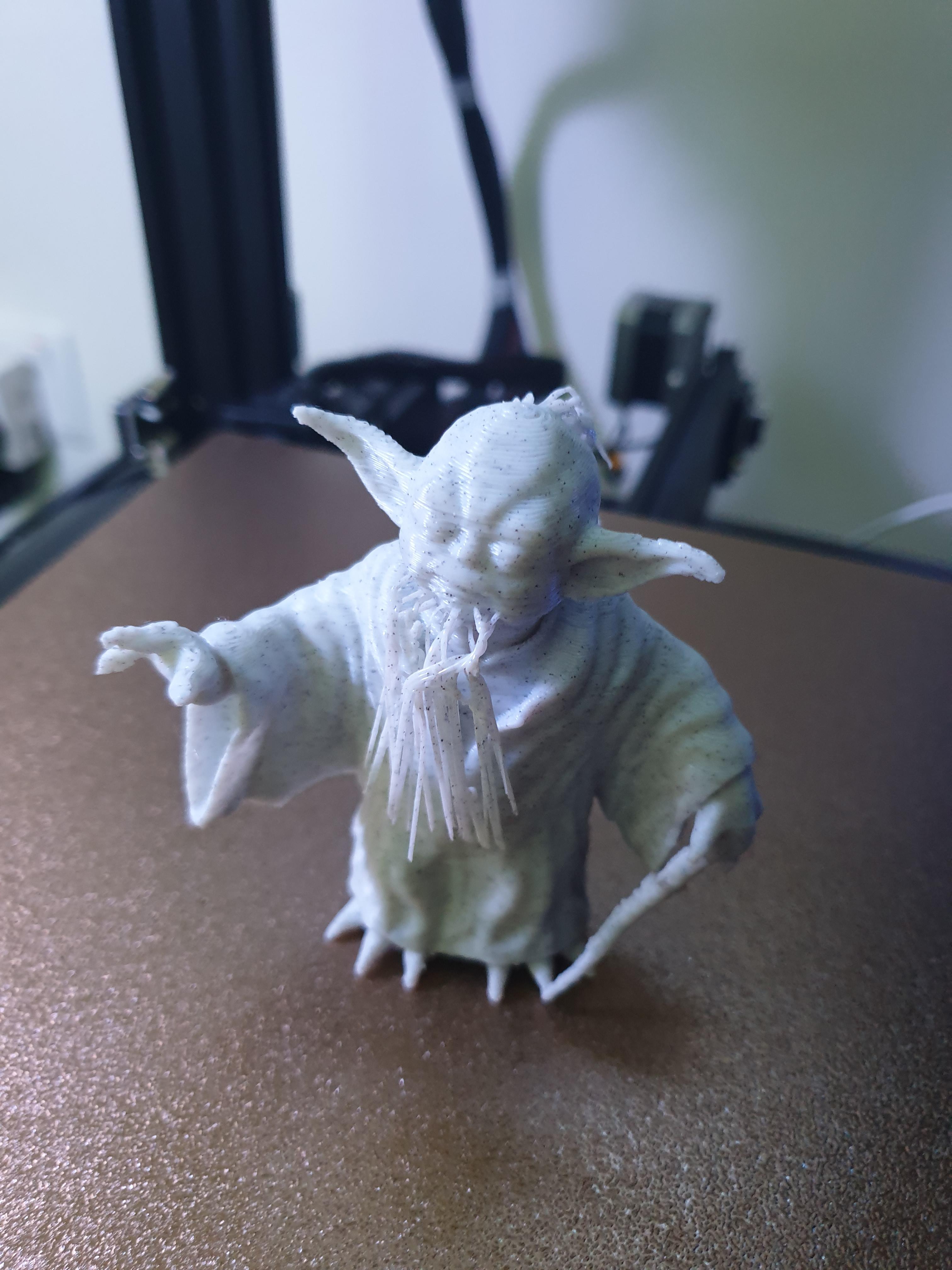 Wise Yoda hairify (supports required). 3d model