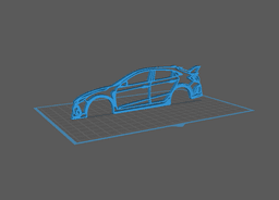 Honda - Civic type R Wall Art 3d model