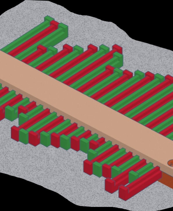 Comb Gauge_Snap&Fit 3d model