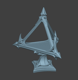 Hollow Pyramid Display Stand – Gothic Pedestal for Decor, Crystals, Miniatures and Collectibles 3d model
