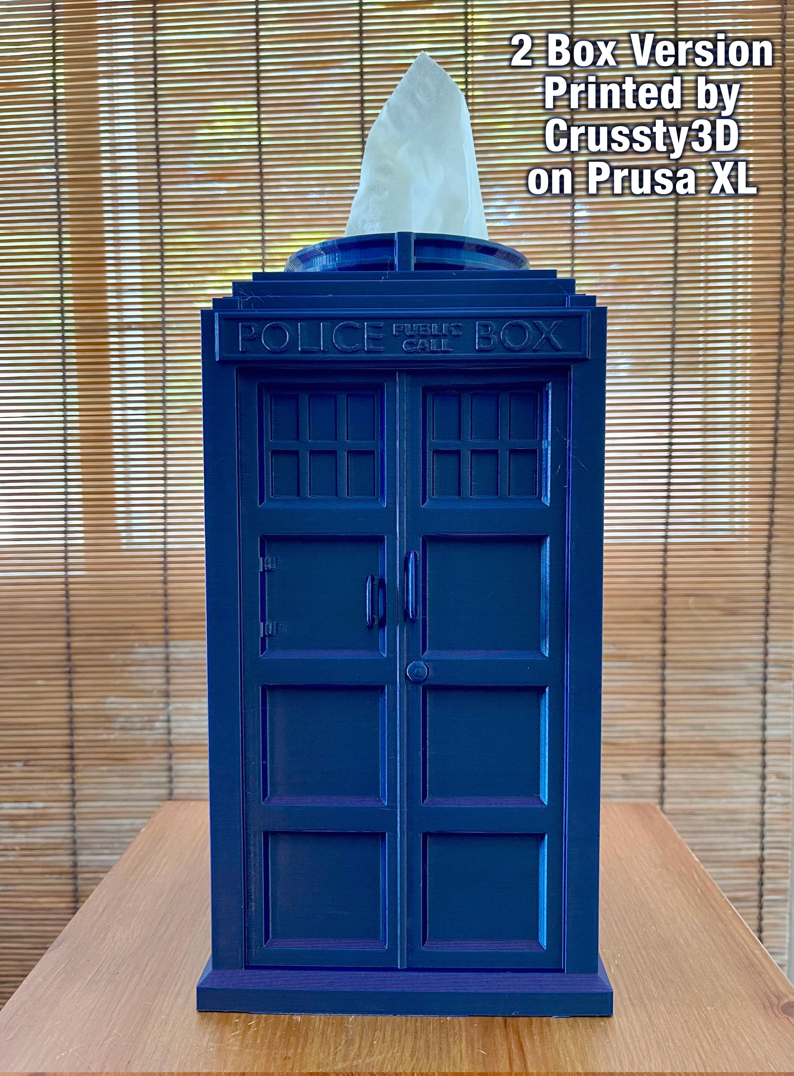Doctor Who Tardis Tissue Box Cover 3d model