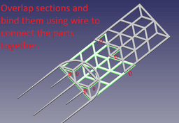 Trellis For Small Plants with FreeCAD Project Source 3d model